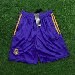 Short Real Madrid 2023/24 - Roxo/amarelo - SORT02 - Tailandesas Atacado
