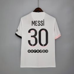Camisa Paris Saint-Germain branca Messi nº 30 torc... - Tailandesas Atacado