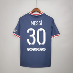 Camisa Paris Saint-germain Azul Messi Nº 30 Torced... - Tailandesas Atacado