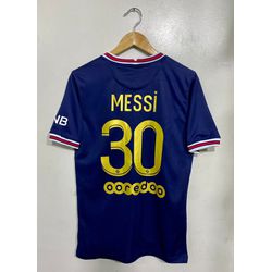 Camisa Paris Saint-germain Azul Messi Nº 30 Torced... - Tailandesas Atacado