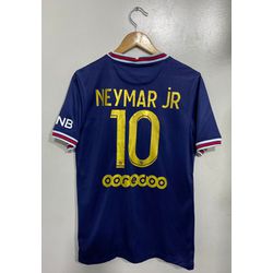 Camisa Paris Saint-germain Azul Neymar JR Nº10 Tor... - Tailandesas Atacado