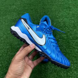 Chuteira Society Nike Tiempo Legend 10 (TF) – Azul... - CATALOGO
