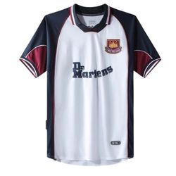 Camisa West Ham United Away II 99/01 – Branca e Az... - CATALOGO