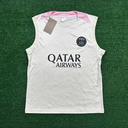 Regata PSG 24/25 - Bege/Rosa claro - KIT6884 - Tailandesas Atacado