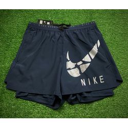 Short Nike Dry Fit - Masculino - NK100 - Azul Mari... - Tailandesas Atacado