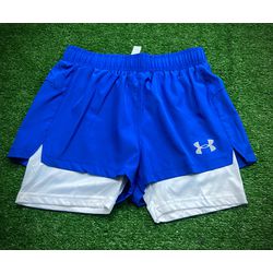 Shorts de Treino Unissex Under Armour Duplo Fitnes... - Tailandesas Atacado