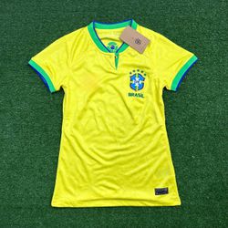 Copa Do Mundo De 2022 Do Brasil - Feminina Amarelo... - FUTCAMISA