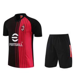Conjunto De Treino Milan 2023 Camisa + Short - Pre... - Tailandesas Atacado