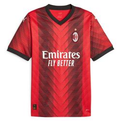 Camisa AC Milan Home 23-24 - Torcedor Masculina - ... - FUTCAMISA