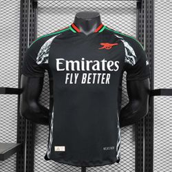 CAMISA ARSENAL AWAY II 24/25 JOGADOR - PRETO - JOG... - Atk Brasil