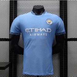 Camisa Manchester City HOME I 24/25 Jogador - Azul... - FUTCAMISA