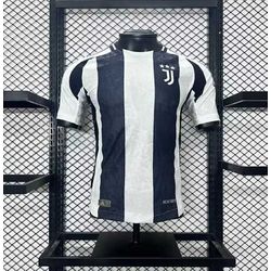 Camisa Juventus Home I 24/25 Jogador - Branco/ Pre... - Tailandesas Atacado