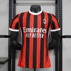 Camisa AC Milan Home I 2024/2025 - Jogador - JOG78 - Atk Brasil