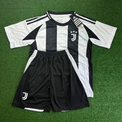 Conjunto Infantil Juventus 24/25 Branca/ Preta - I... - FUTCAMISA