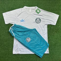 Conjunto De Treino Meia Calça + Camisa Palmeiras -... - Tailandesas Atacado