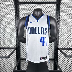 Nba Dallas Mavericks #41 - Branco - Silk - NB2408 - FUTCAMISA