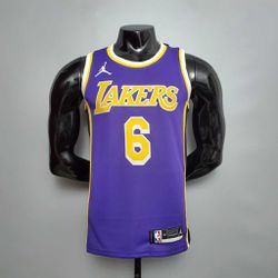 Nba Los Angeles Lakers 2022 - LeBron James #6 - Ro... - FUTCAMISA