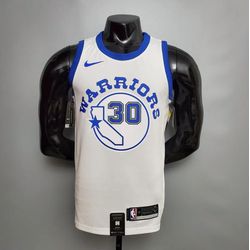NBA Golden State Warriors #30 Curry - Retrô White ... - Tailandesas Atacado