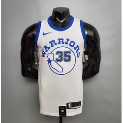 NBA Golden State Warriors #35 Durant - Retro Branc... - Tailandesas Atacado