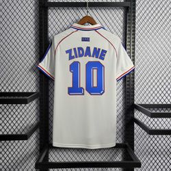 Camisa Retrô França Away ZIDANE 10 - 1998 - ZIDANE... - Tailandesas Atacado