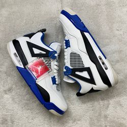 Tênis NK Air Jordan 4 - Azul/Branco - NKJBAP - Tailandesas Atacado