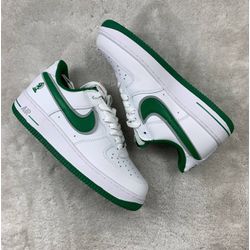 Tênis NK Air Force 1 - Branco/Verde/Cavalinho - NK... - Tailandesas Atacado