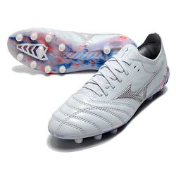 Chuteira Campo Morelia Mizuno Neo (FG) - Cinza/Azu... - BLACK NORDESTE ATK