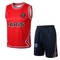 CONJUNTO TREINO PSG REGATA + SHORT 22/23 - VERMELH... - CATALOGO