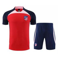 Conjunto De Treino Camisa + Short Atlético de Madr... - Tailandesas Atacado