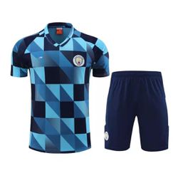 Conjunto De Treino Camisa + Short Manchester City ... - Tailandesas Atacado