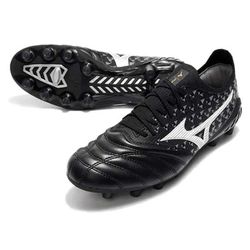 Chuteira Campo Mizuno (FG) - Preta/Cinza e Branca ... - BLACK NORDESTE ATK