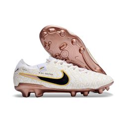Chuteira Campo Nike Tiempo United (FG) - Branco/Ro... - FUTCAMISA