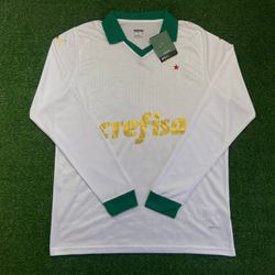 Camisa Palmeiras II 24/25 Manga Longa - Branca - T... - Tailandesas Atacado