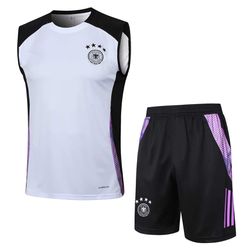 CONJUNTO TREINO REGATA + SHORT ALEMANHA 2024 - BRA... - FUTCAMISA