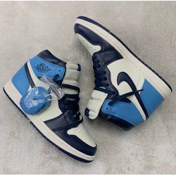 Tênis NK Air Jordan 1 High - Azul - NKJMA - Tailandesas Atacado
