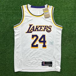 NBA Lakers #24 Bryant Especial 75 Anos - Branca - ... - FUTCAMISA