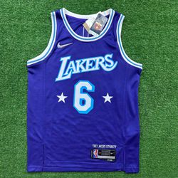 NBA Los Angeles Lakers #6 - 75 ANOS - ROXA - NBA25... - Tailandesas Atacado