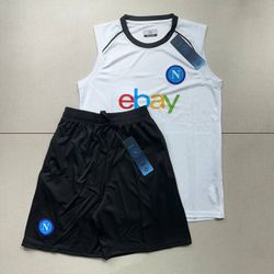 Conjunto de Treino Regata + Short Napoli 23/24 - B... - Atk Brasil