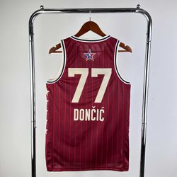NBA All Star Game 23/24 Luka Doncic #77 Vermelha -... - FUTCAMISA