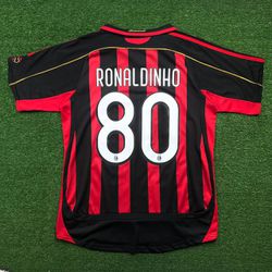 Camisa Retrô AC Milan Home I 06/07 - Vermelha/Pret... - FUTCAMISA