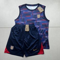 Conjunto Treino Adulto Regata e Short Inglaterra A... - BLACK NORDESTE ATK