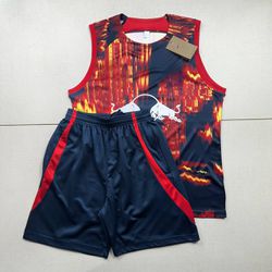 Conjunto Treino Adulto Regata e Short RB Leipzig A... - BLACK NORDESTE ATK