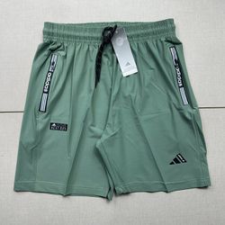 Short Adidas Dry Fit - Masculino -Verde Claro - Ad... - Tailandesas Atacado