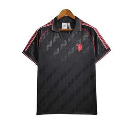 Camisa Manchester United Lifestyler 24/25 - Preto ... - FUTCAMISA