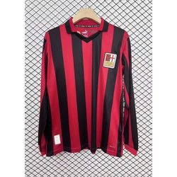 Camisa Manga Longa AC Milan 125 Anos Edição Comemo... - FUTCAMISA