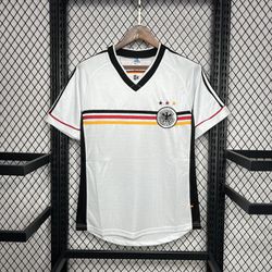 Camisa Seleção Alemanha Home I 1998 - Branca - Ret... - Tailandesas Atacado