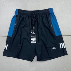 Short Adidas Dry Fit - Masculino - Preto/Azul - Ad... - Tailandesas Atacado