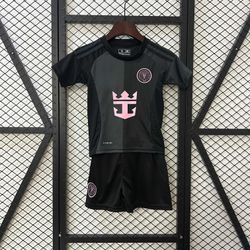 Conjunto Infantil Inter Miami Away II 25/26 - Pret... - FUTCAMISA