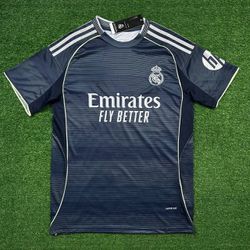  Camisa Real Madrid Away 25/26 - Azul - Torcedor M... - Tailandesas Atacado