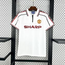Camisa Retrô Manchester United Home I 98/99 - Bran... - Tailandesas Atacado